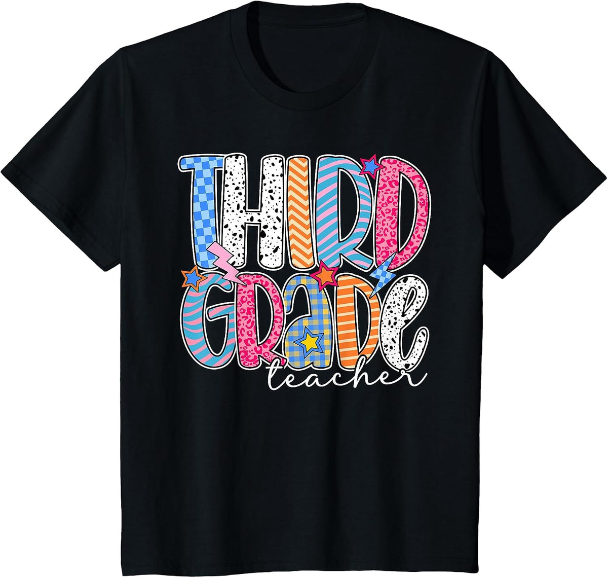 Third Grade Teacher 3rd Grade Teachers Back to School T-Shirt - Black
