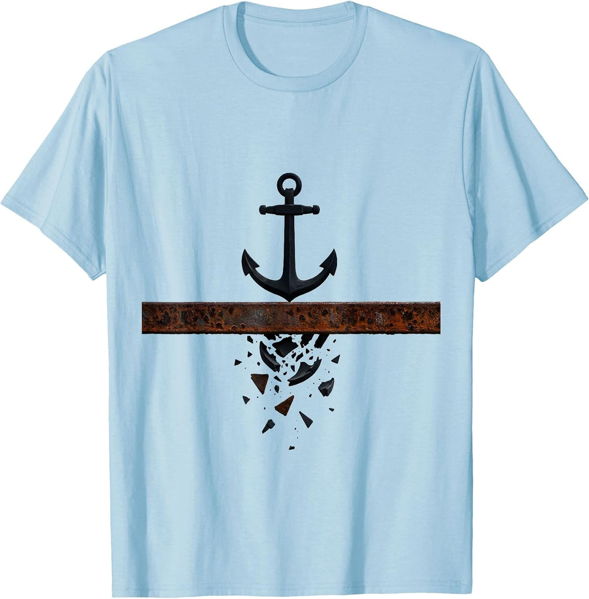 Men's Anchor Captain Nautical Humor Workplace Gift T-Shirt - Baby Blue