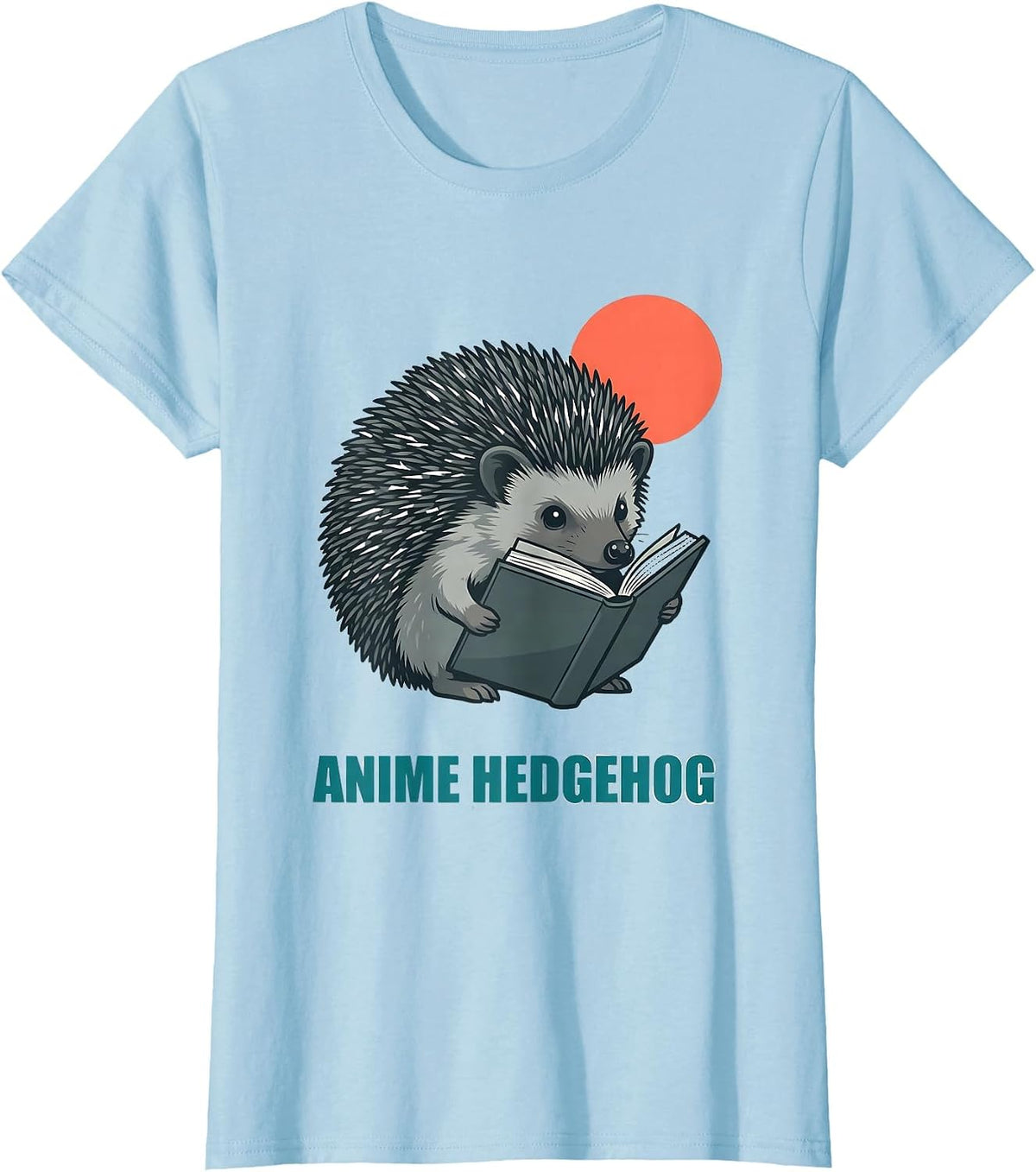 Women's Anime Hedgehog Kawaii Chibi Hedgehog Gamer Anime Fan Gift T-Shirt - Baby Blue
