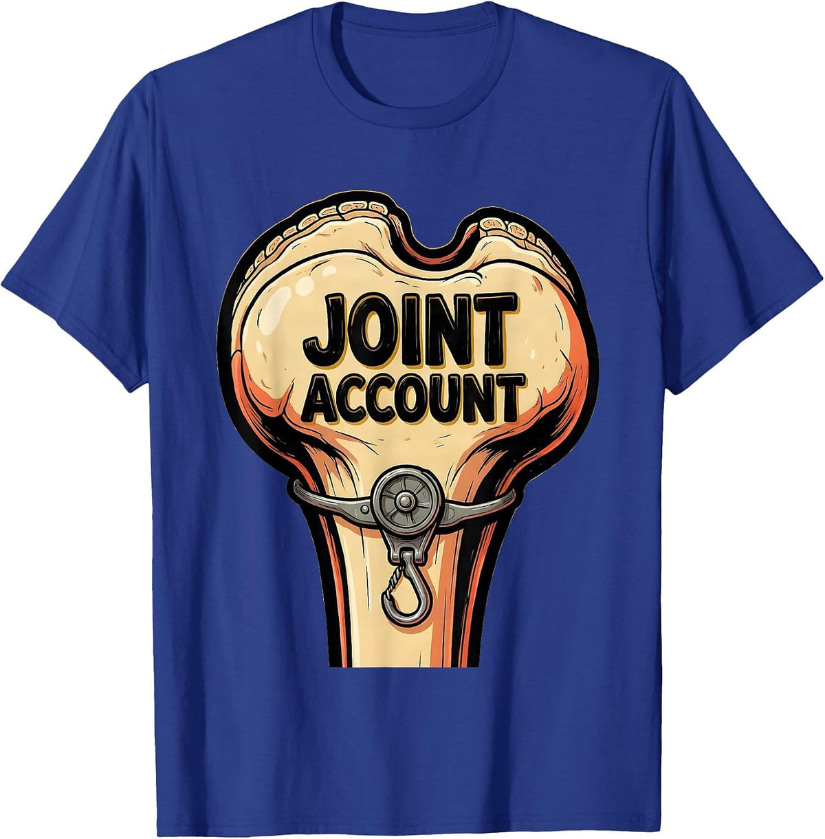 Men's Joint Account Funny Physical Therapist OT Pun Humor Gift T-Shirt - Royal Blue