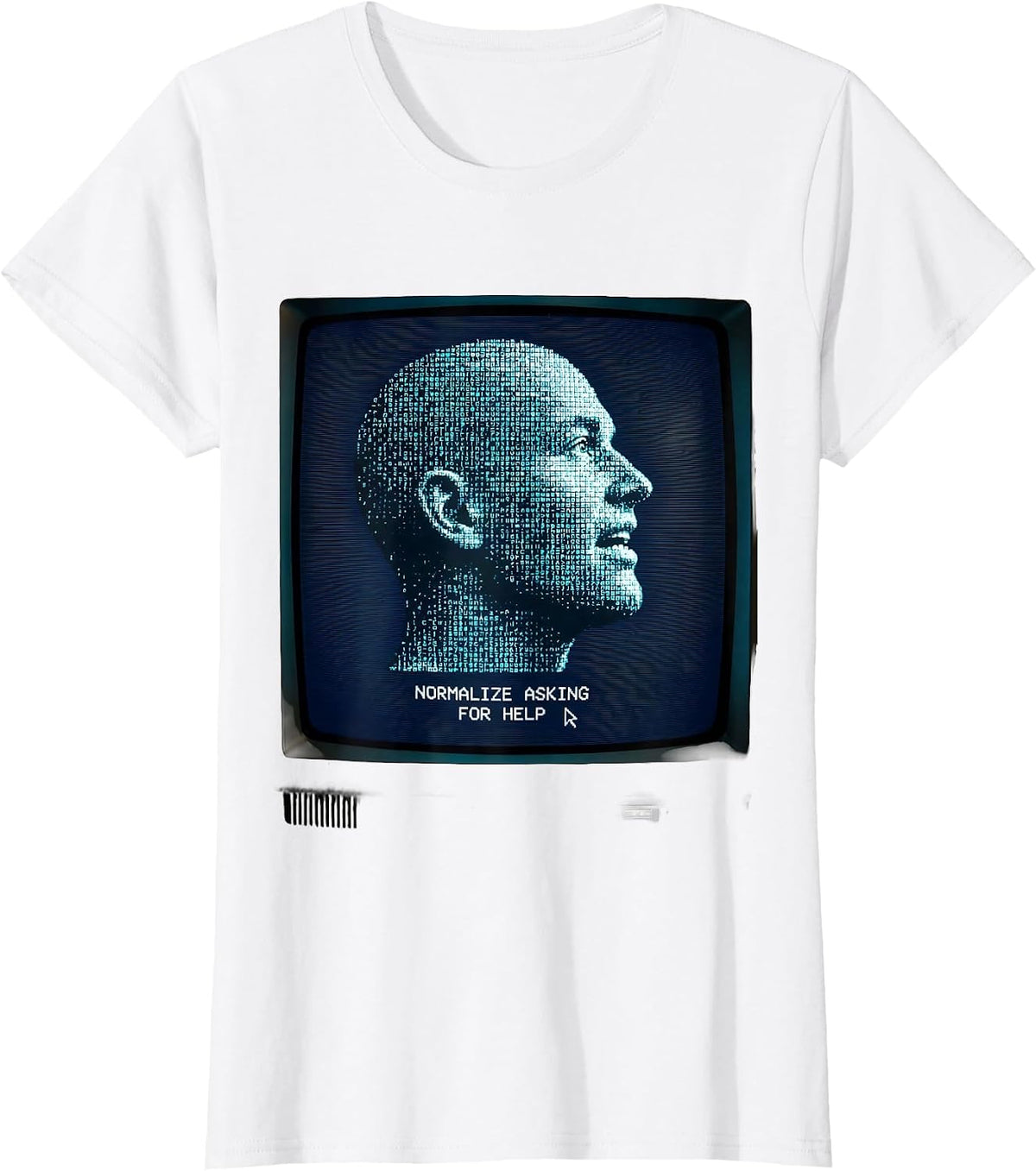 Normalize Asking For Help Mental Health Matters T-Shirt - White