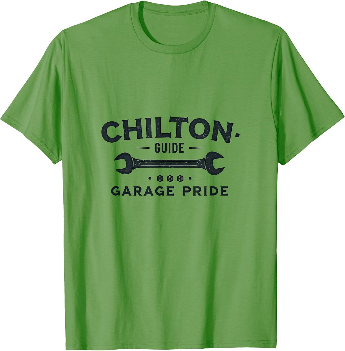 Chilton Guide Garage Pride Mechanic Design T-Shirt - Grass Green