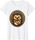 Women's Hedgehog Mascot Cute Animal Lover Humor T-Shirt - White