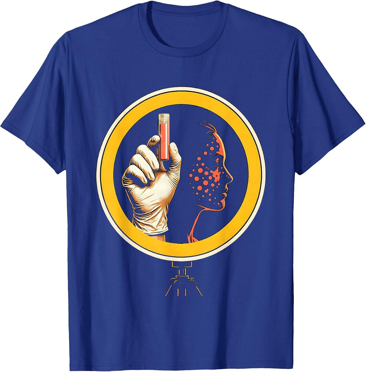 Esthetician Hand SPF Tube Skincare Professional Humor T-Shirt - Royal Blue