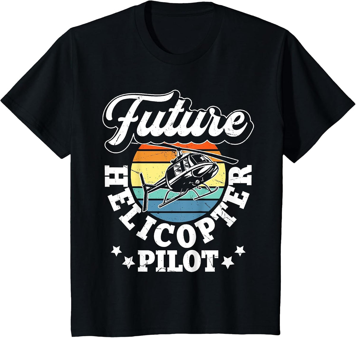Future Helicopter Pilot T-Shirt - Black