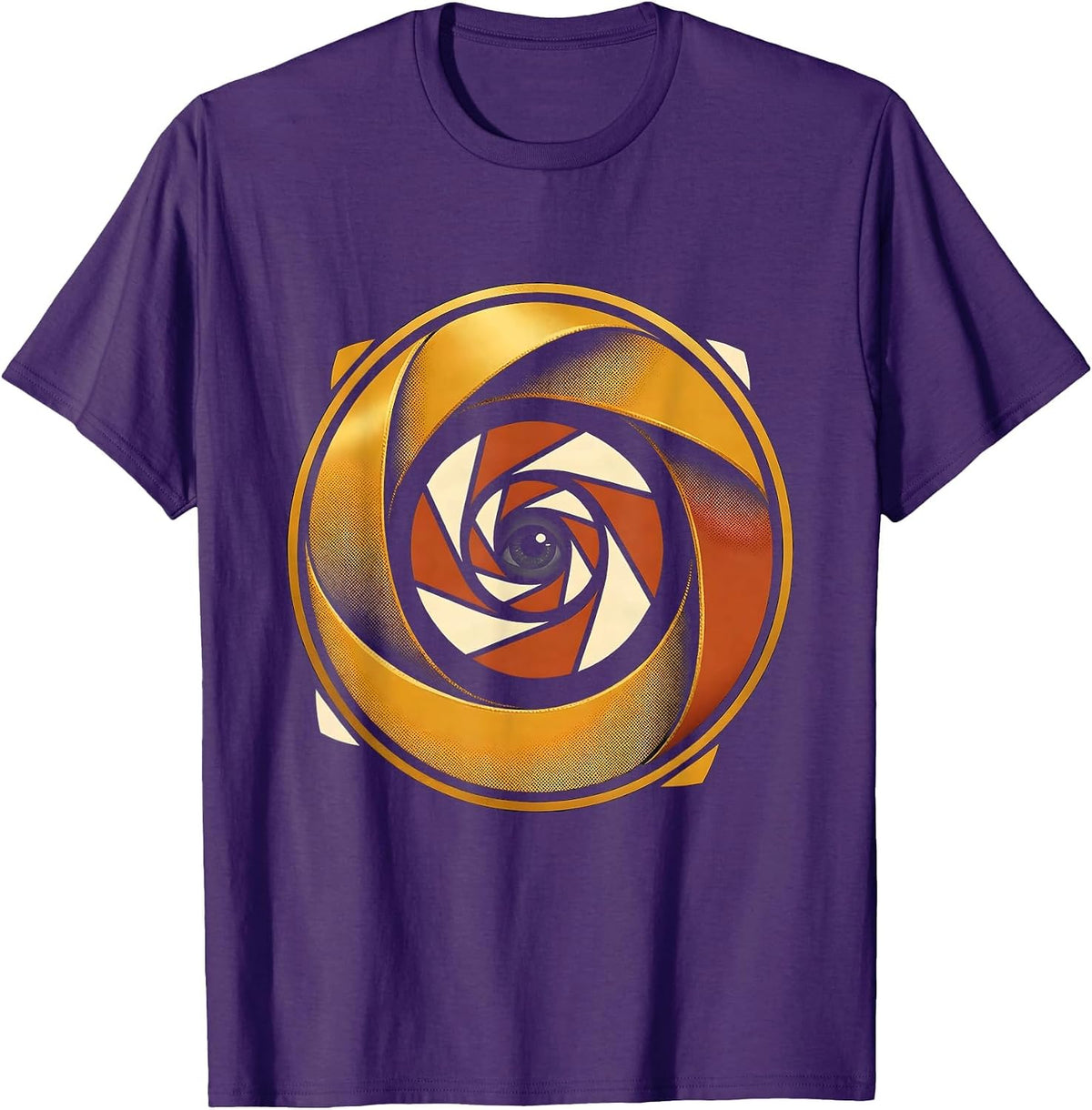 Fibonacci Spiral Sacred Geometry Math Enthusiast T-Shirt - Purple