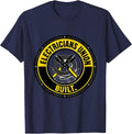 Electricians Union Built Proud Skilled Trades Labor Day T-Shirt - Navy Blue