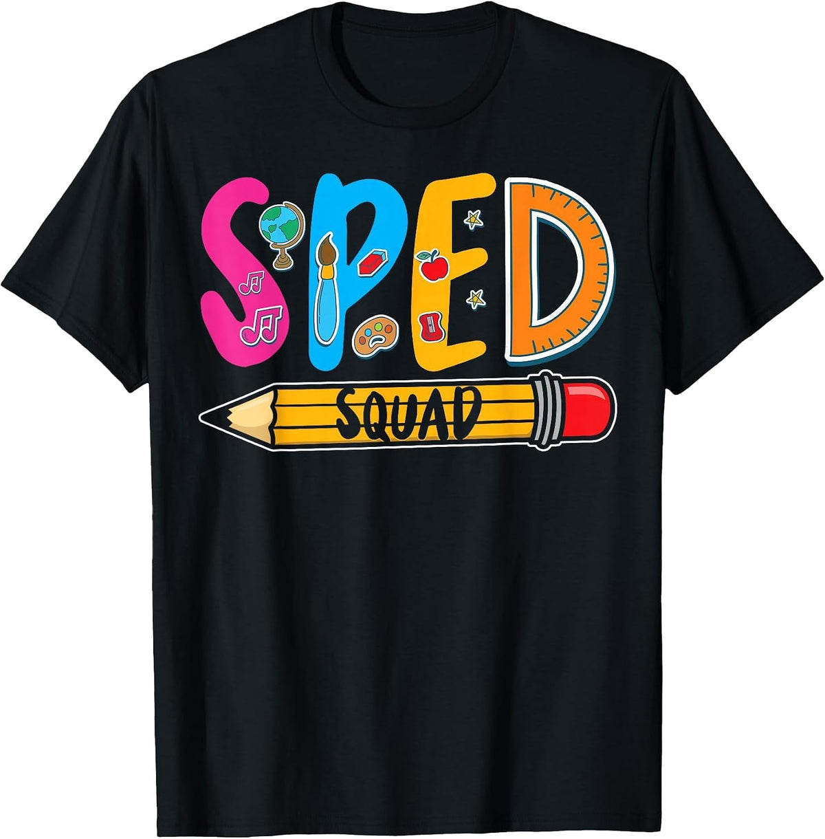 Special Education Teacher Sped Squad SPED Teacher T-Shirt - Black