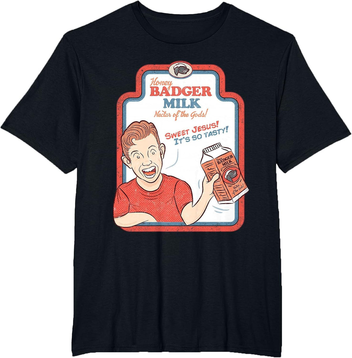 Honey Badger Milk T-Shirt - Black