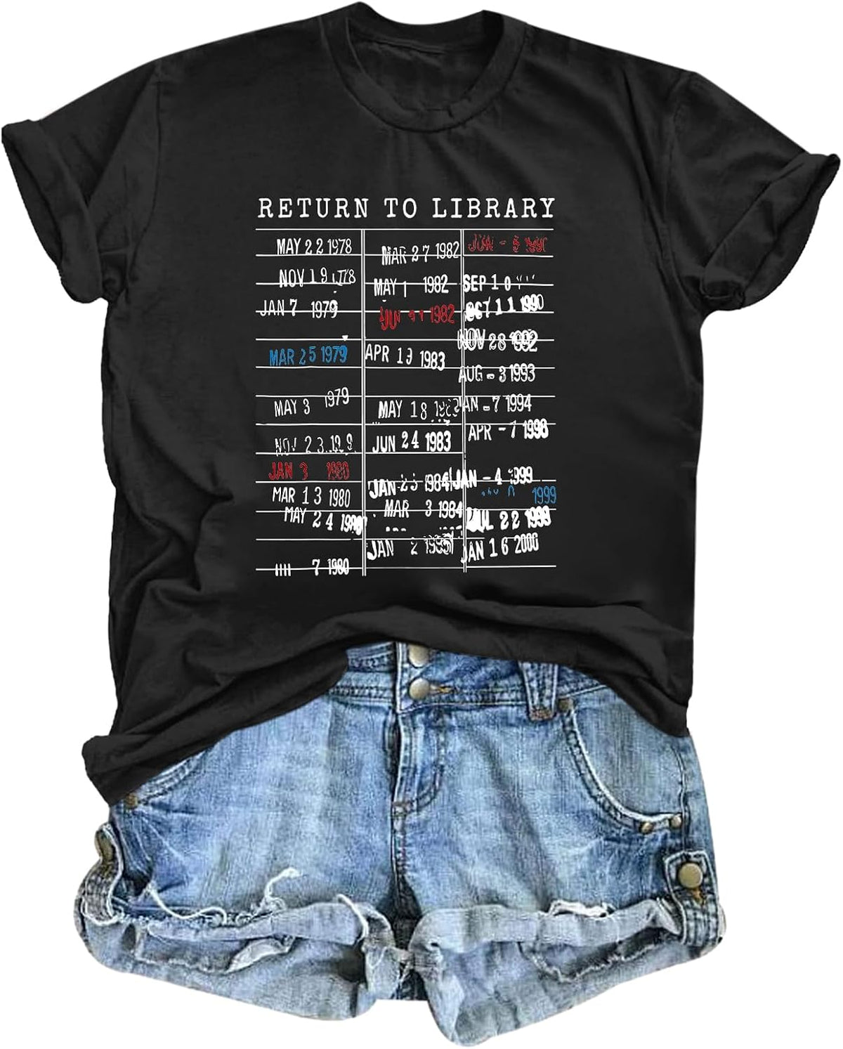Reading Shirt for Women Bookish T Shirts Book Lover Gifts for Bookworm Readers Librarian Teacher Graphic Tees Tops - Black