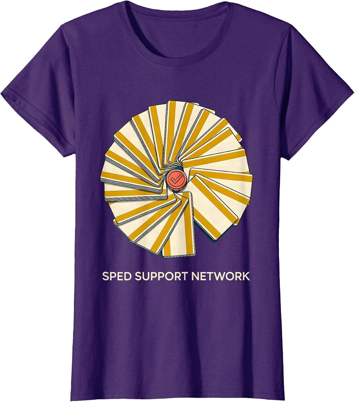 Women's SPED Support Network Midcentury Modern Special Education T-Shirt - Purple