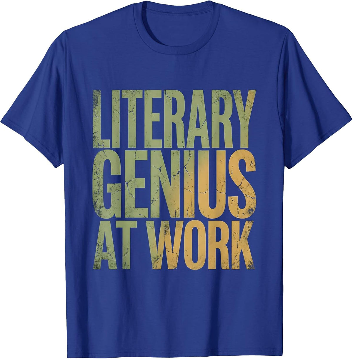 Literary Genius At Work English Teacher Design T-Shirt - Royal Blue