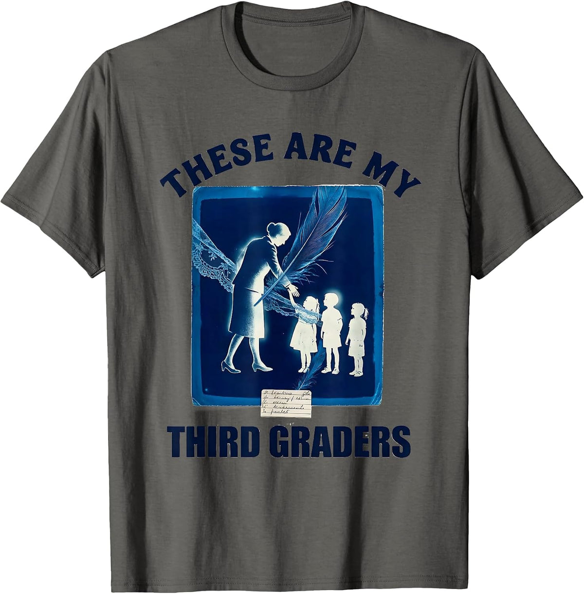 Men's These Are My Third Graders Funny Teacher 3rd Grade Back To T-Shirt - Asphalt Grey