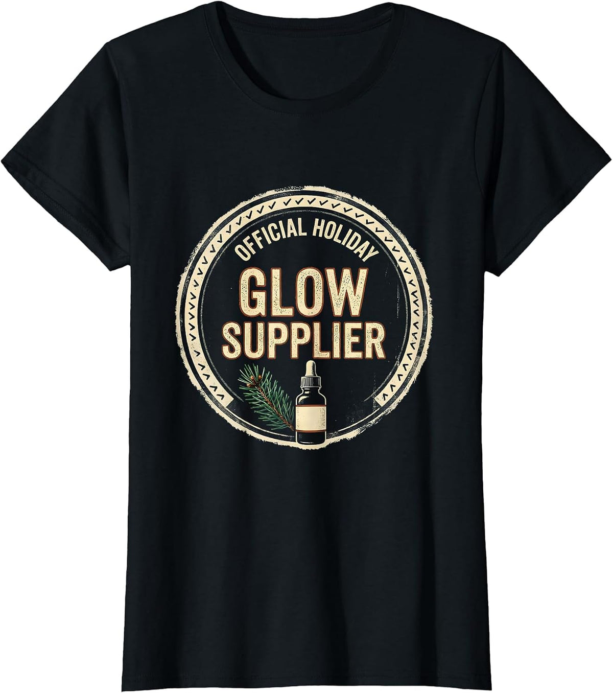 Official Holiday Glow Supplier Vintage Esthetician T-Shirt - Black