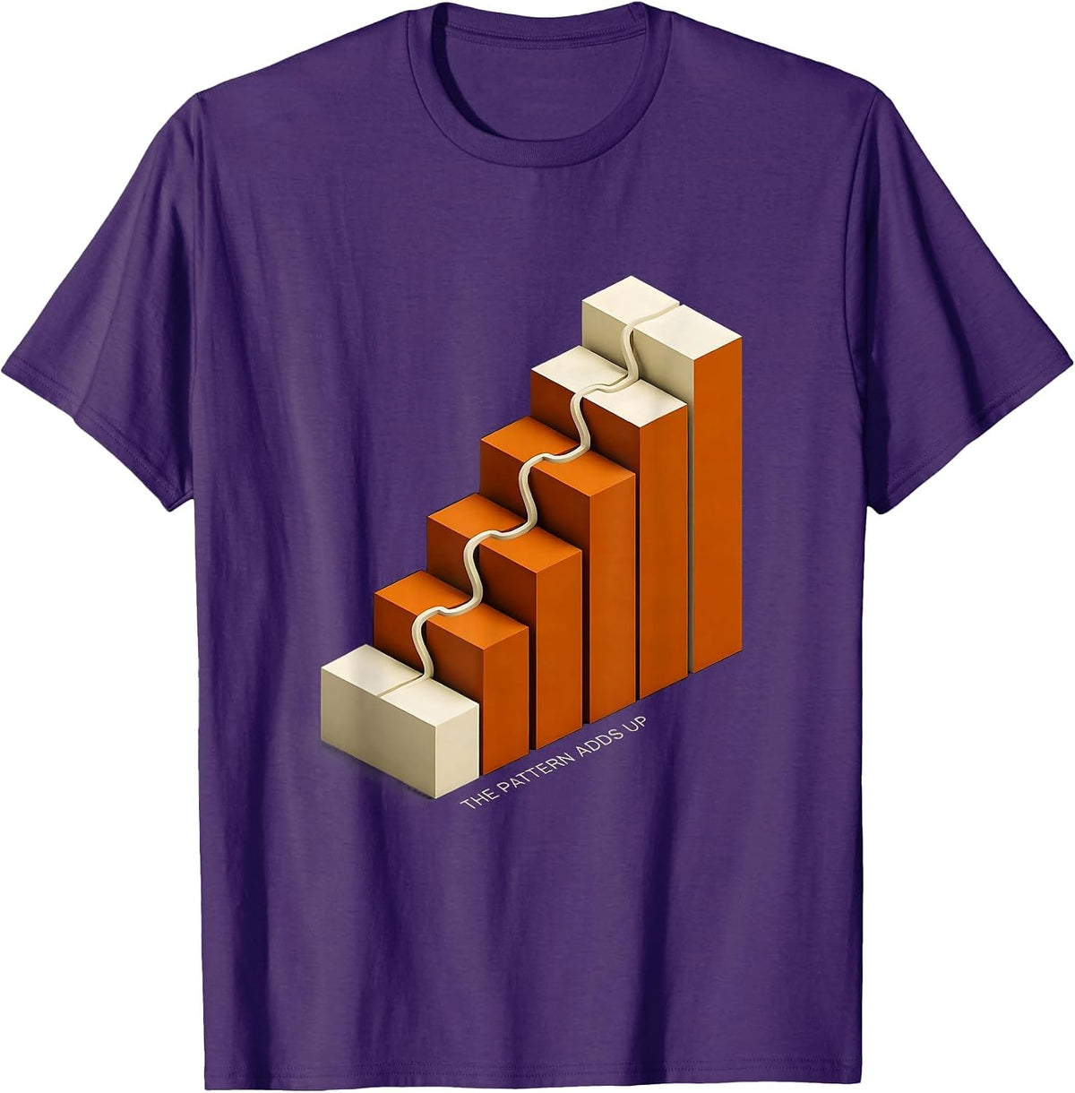 Men's The Pattern Adds Up Math Enthusiast Sacred Geometry Lover T-Shirt - Purple