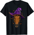 Horse Witch Hat Funny Halloween Horse Lover Whisperer T-Shirt, Men, Black, Small - As Pictured