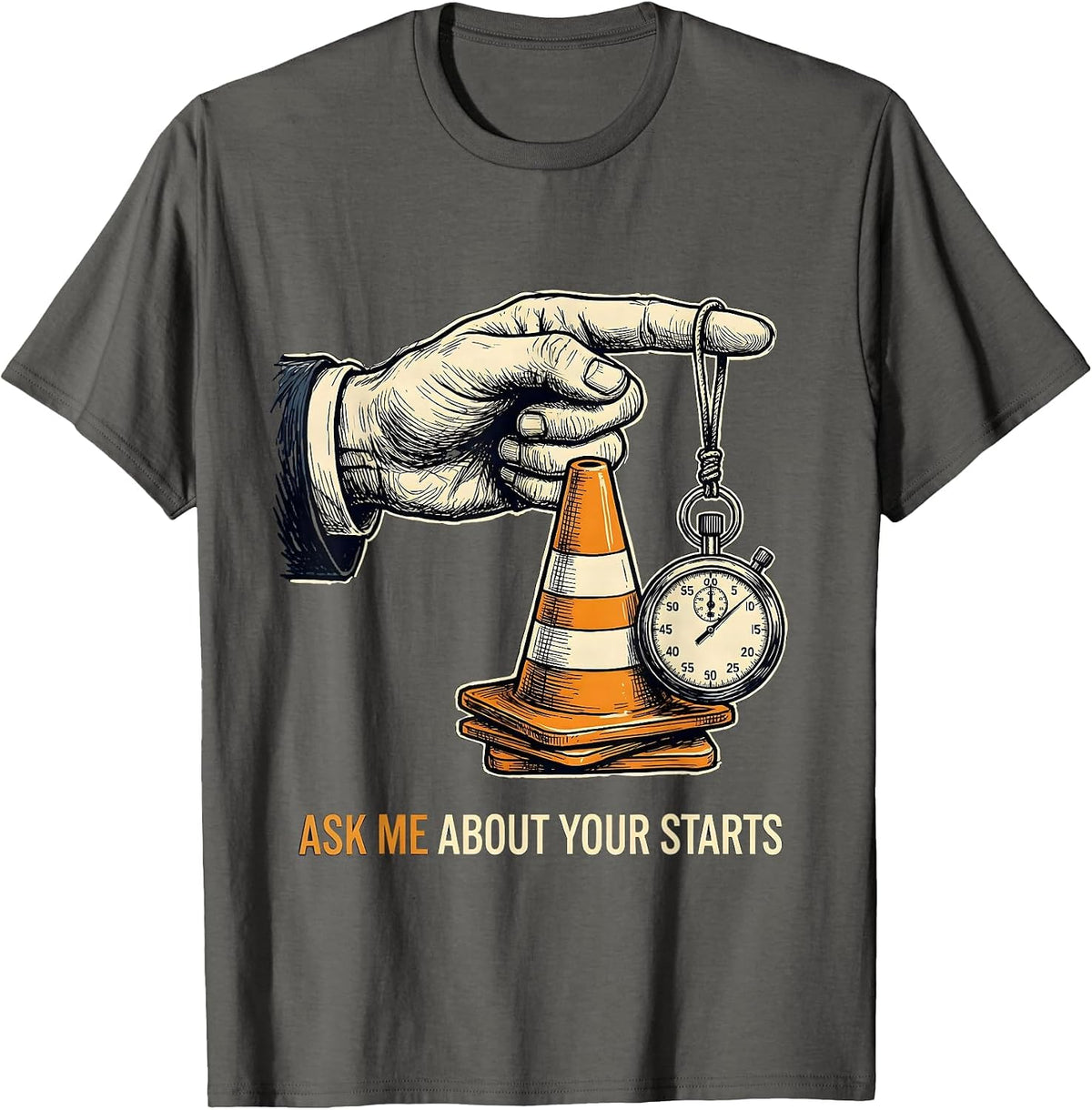 Ask Me About Your Starts Wellness Squad Health Trainer Coach T-Shirt - Asphalt Grey