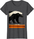 Women's I'm A Honey Badger Quite Unmoved Funny Honey Badger Animal T-Shirt - Dark Heather Grey