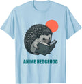 Men's Anime Hedgehog Kawaii Chibi Hedgehog Gamer Anime Fan Gift T-Shirt - Baby Blue