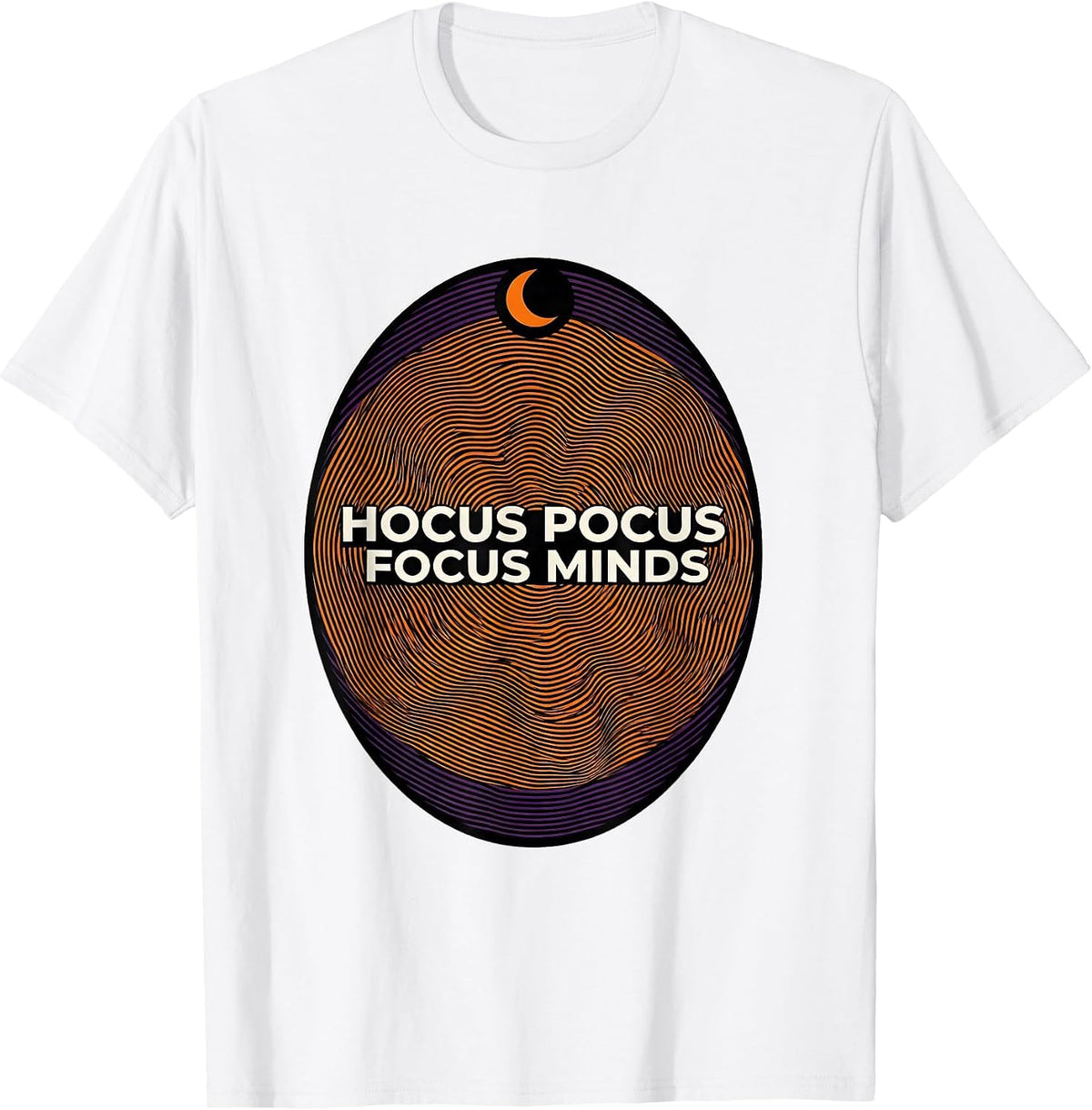 Men's Hocus Pocus Focus Minds Funny Halloween Teacher Costume T-Shirt - White