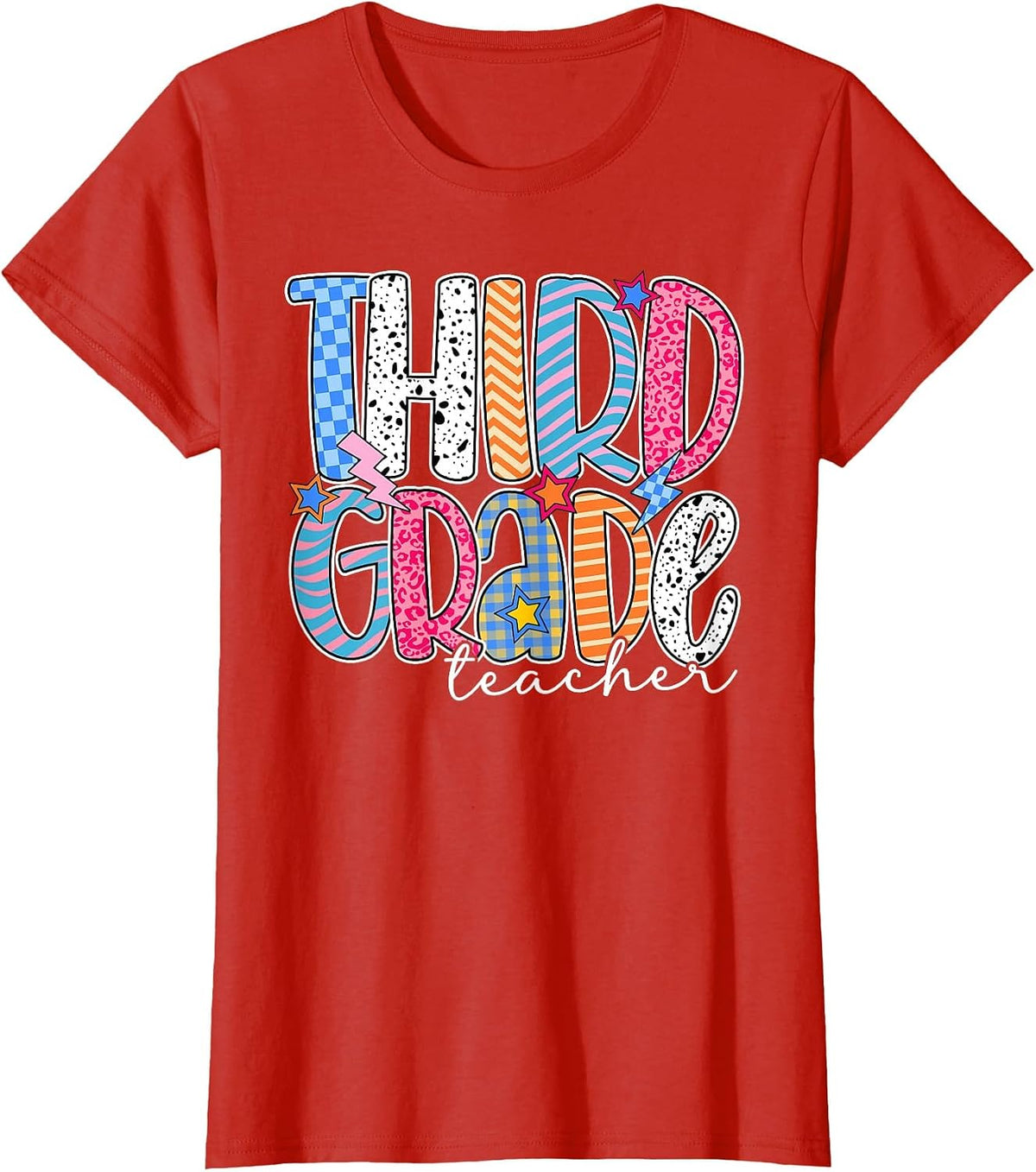 Third Grade Teacher 3rd Grade Teachers Back to School T-Shirt - Red