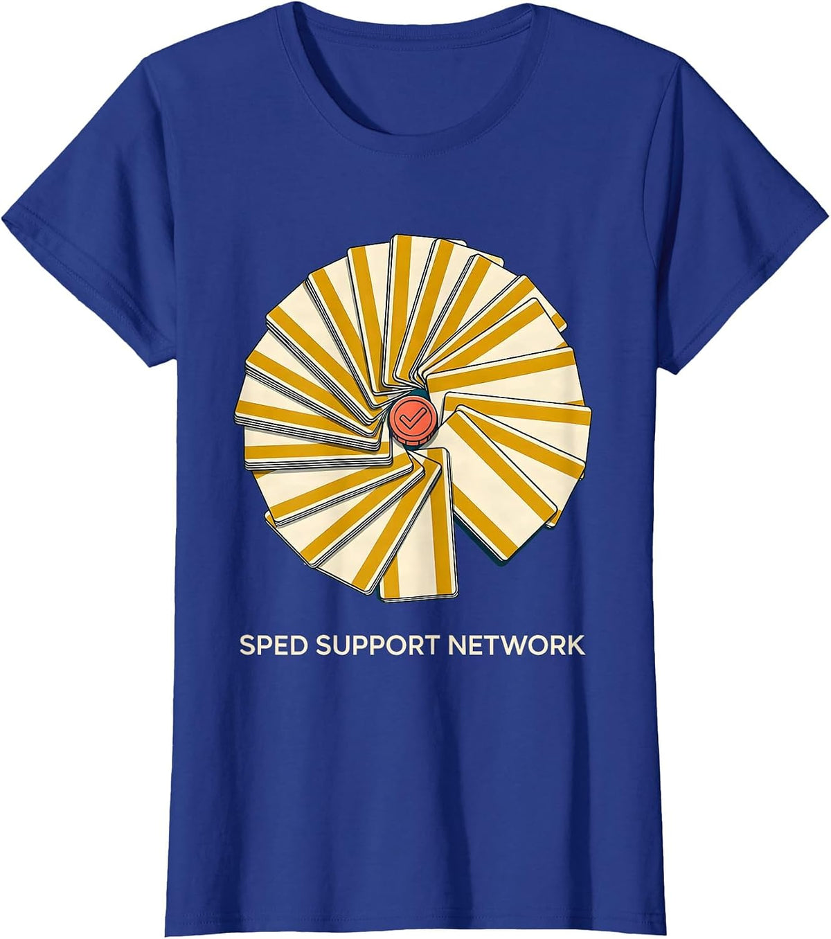 Women's SPED Support Network Midcentury Modern Special Education T-Shirt - Royal Blue