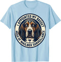 Men's I Appointed My Basset Head Of Mailbox Surveillance Funny Dog T-Shirt - Baby Blue