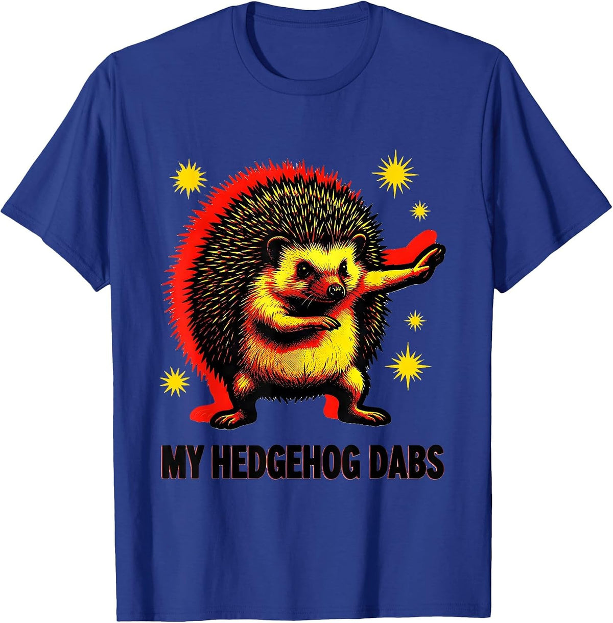 My Hedgehog Dabs Funny Pop Art Animal Novelty Humor Kids T-Shirt - Royal Blue