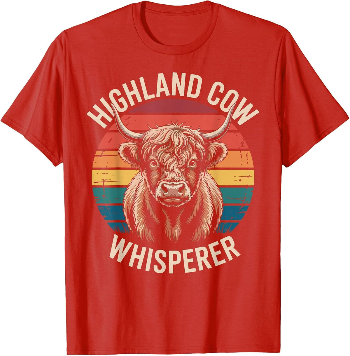 Highland Cow Whisperer T-Shirt - Red