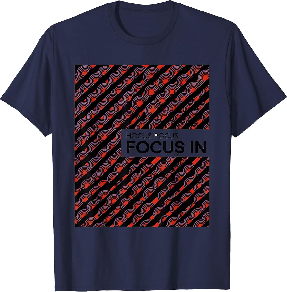 Men's Hocus Pocus Focus In Funny Halloween Teacher Costume T-Shirt - Navy Blue