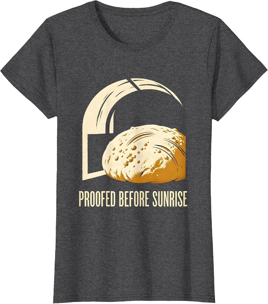 Women's Proofed Before Sunrise Playful Licensed Esthetician Skincare T-Shirt - Dark Heather Grey