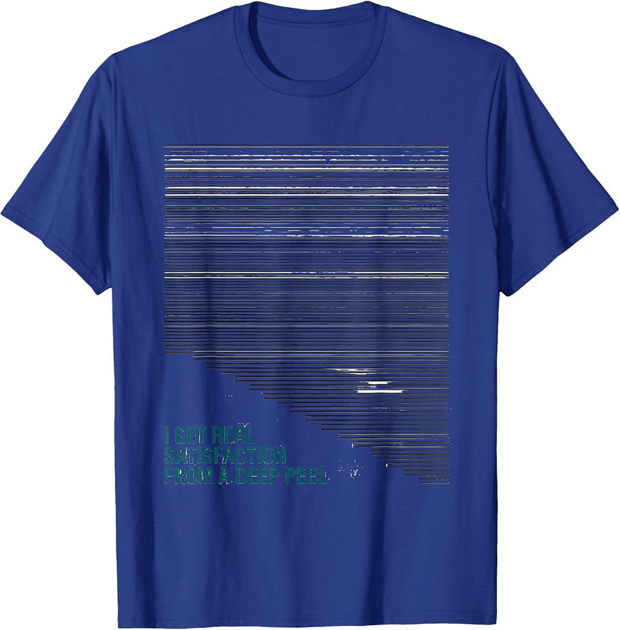 I Get Real Satisfaction From A Deep Peel Esthetician T-Shirt - Royal Blue