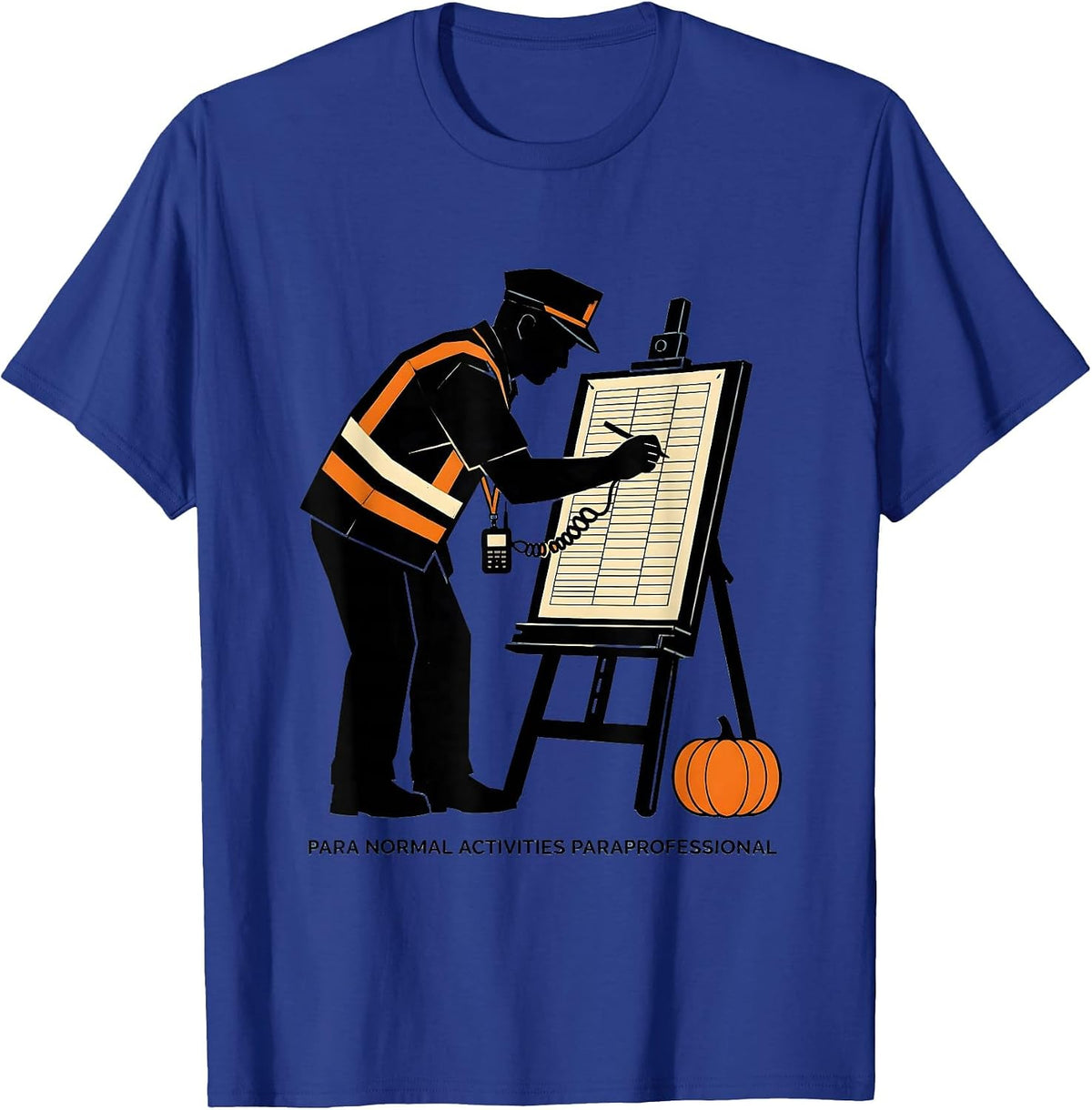 Men's Para Normal Activities Paraprofessional Halloween T-Shirt - Royal Blue