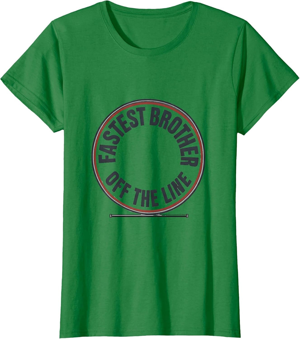 Women's Fastest Brother Off The Line Patriotic RC Racing Drag Strip T-Shirt - Kelly Green
