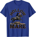 Hollow Mare Gothic Spooky Halloween Horse Lover T-Shirt - Royal Blue