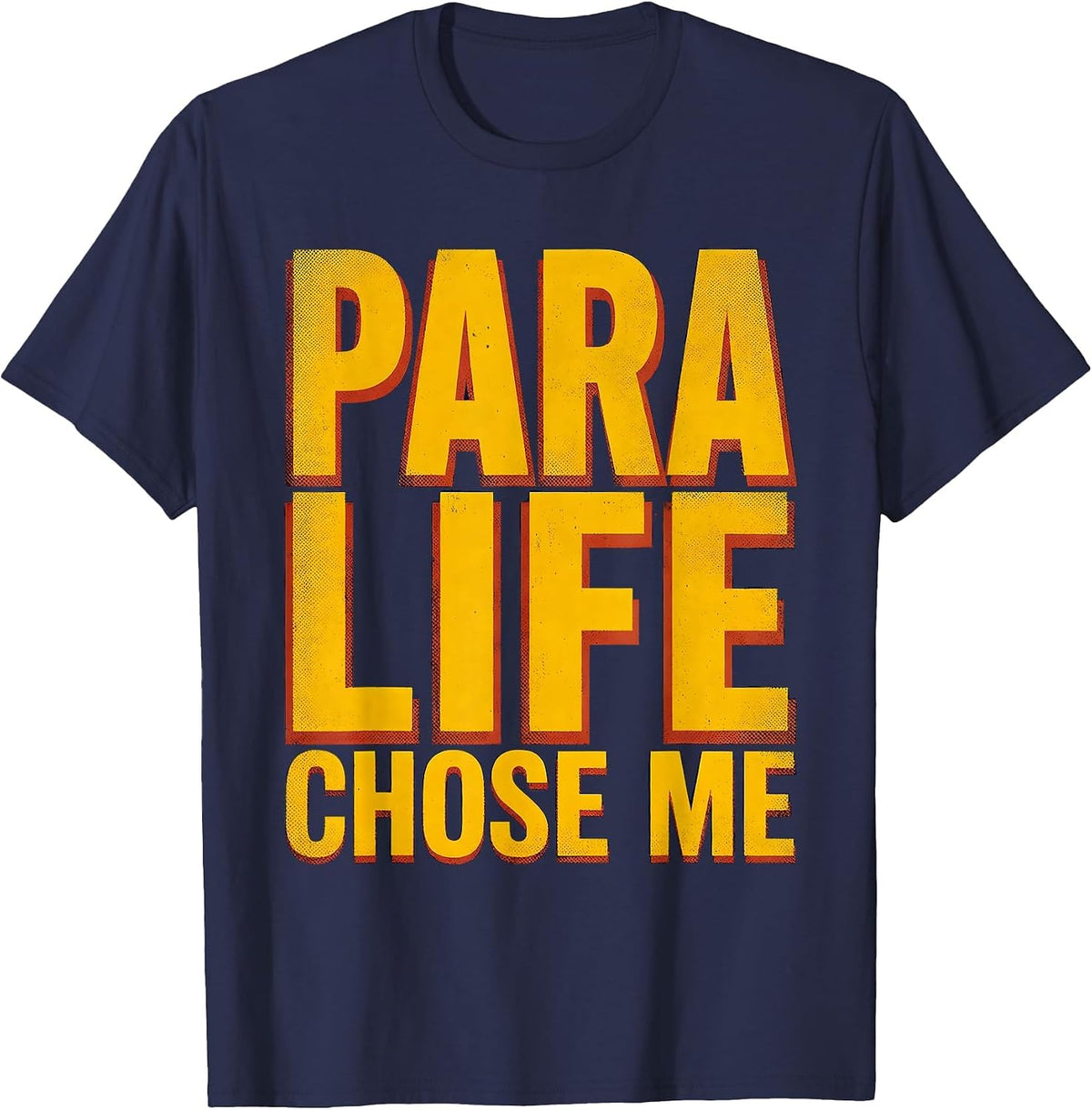 Para Life Chose Me Sped Paraprofessional Design T-Shirt - Navy Blue