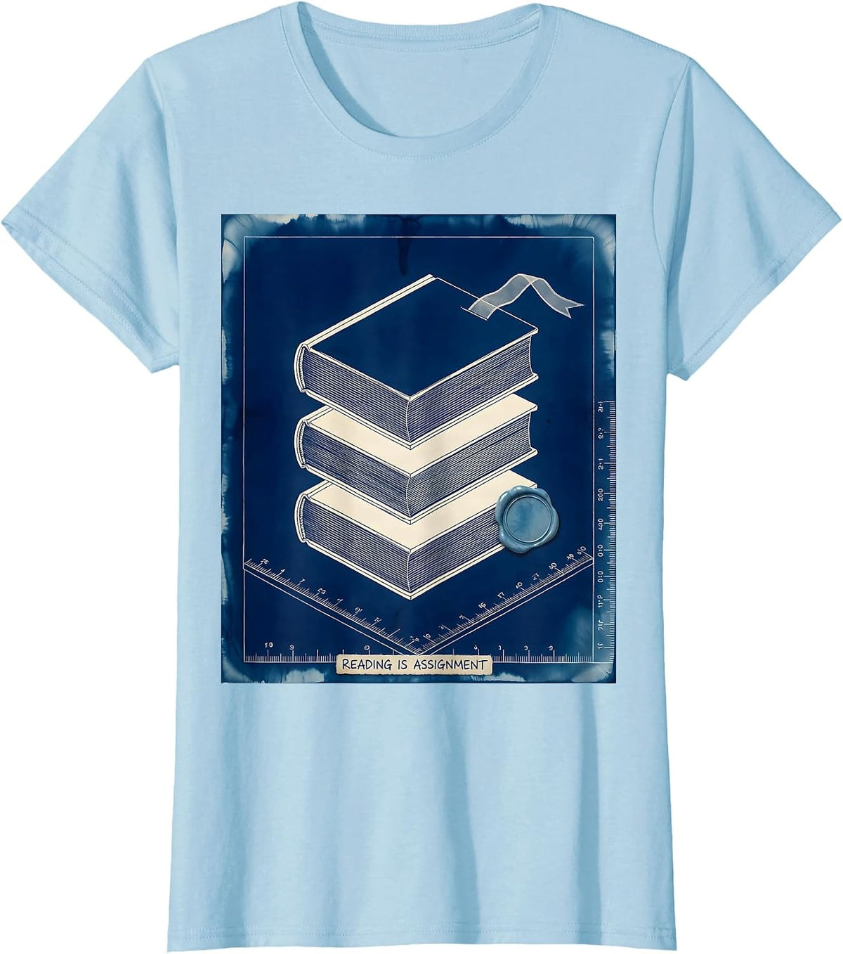 Reading Is Assignment English Literature Teacher Gift T-Shirt - Baby Blue