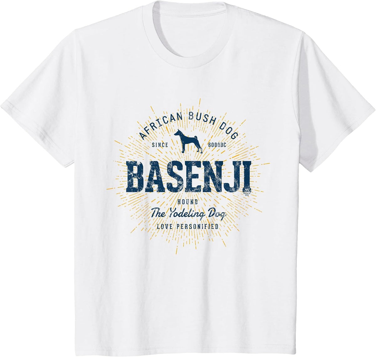 Vintage Basenji Retro T-Shirt - White