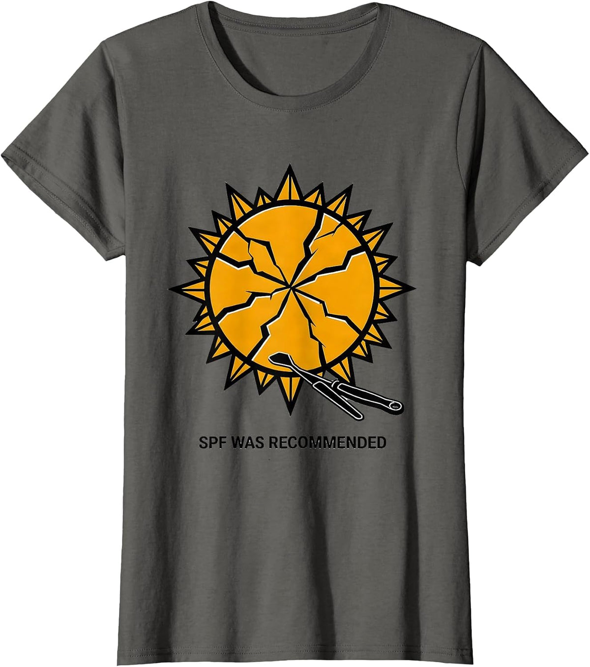 Women's SPF Was Recommended Swiss International Esthetician Skincare T-Shirt - Asphalt Grey