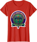 Women's Mardi Gras Brigade New Orleans 2026 Carnival Party Souvenir T-Shirt - Red