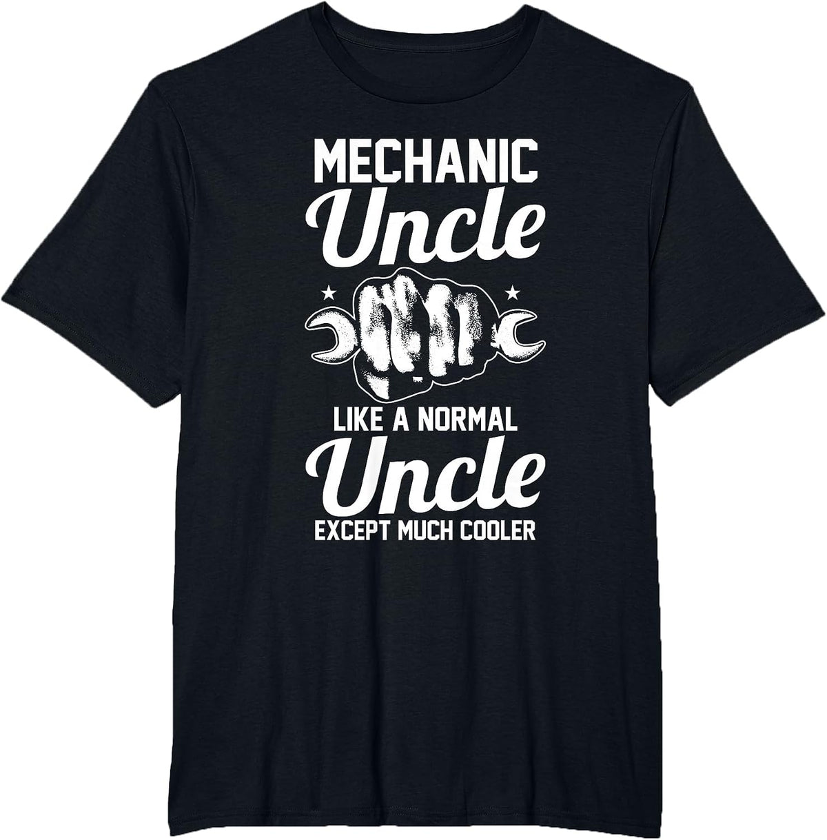 Maintenance Man Garage Uncle Mechanic T-Shirt - Black