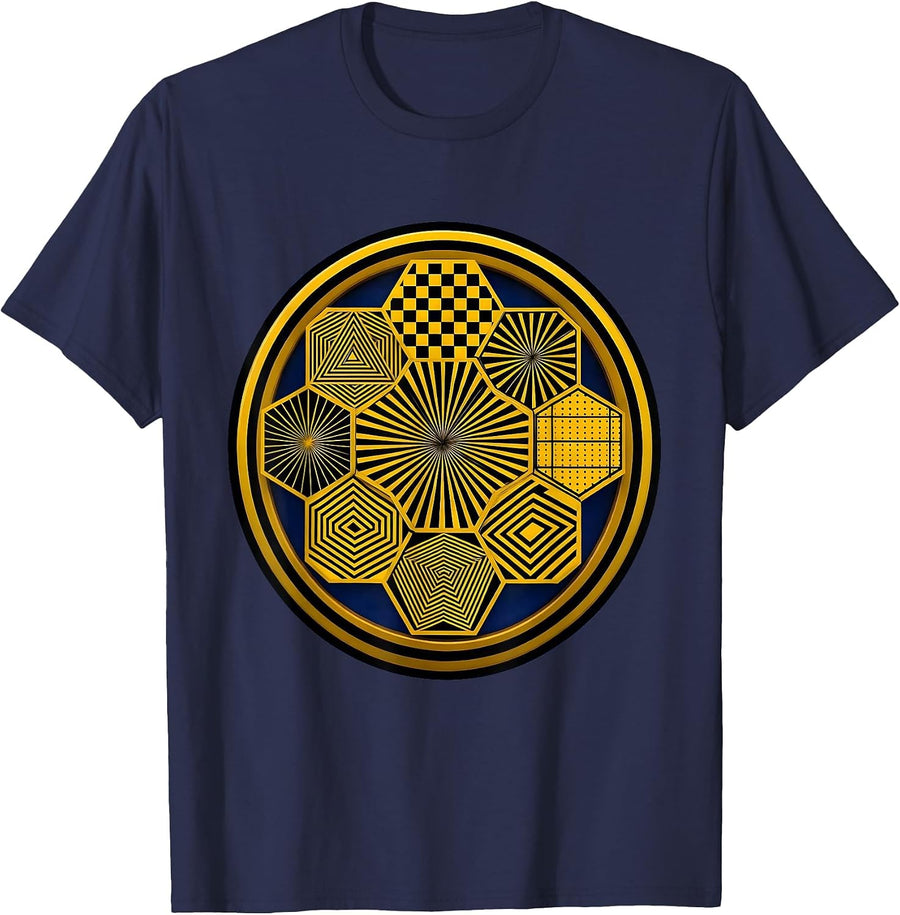 Neurodiversity Beehive Cross-Section Illustration T-Shirt - Navy Blue