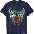 Poison - Thorns & Wings T-Shirt - Navy Blue