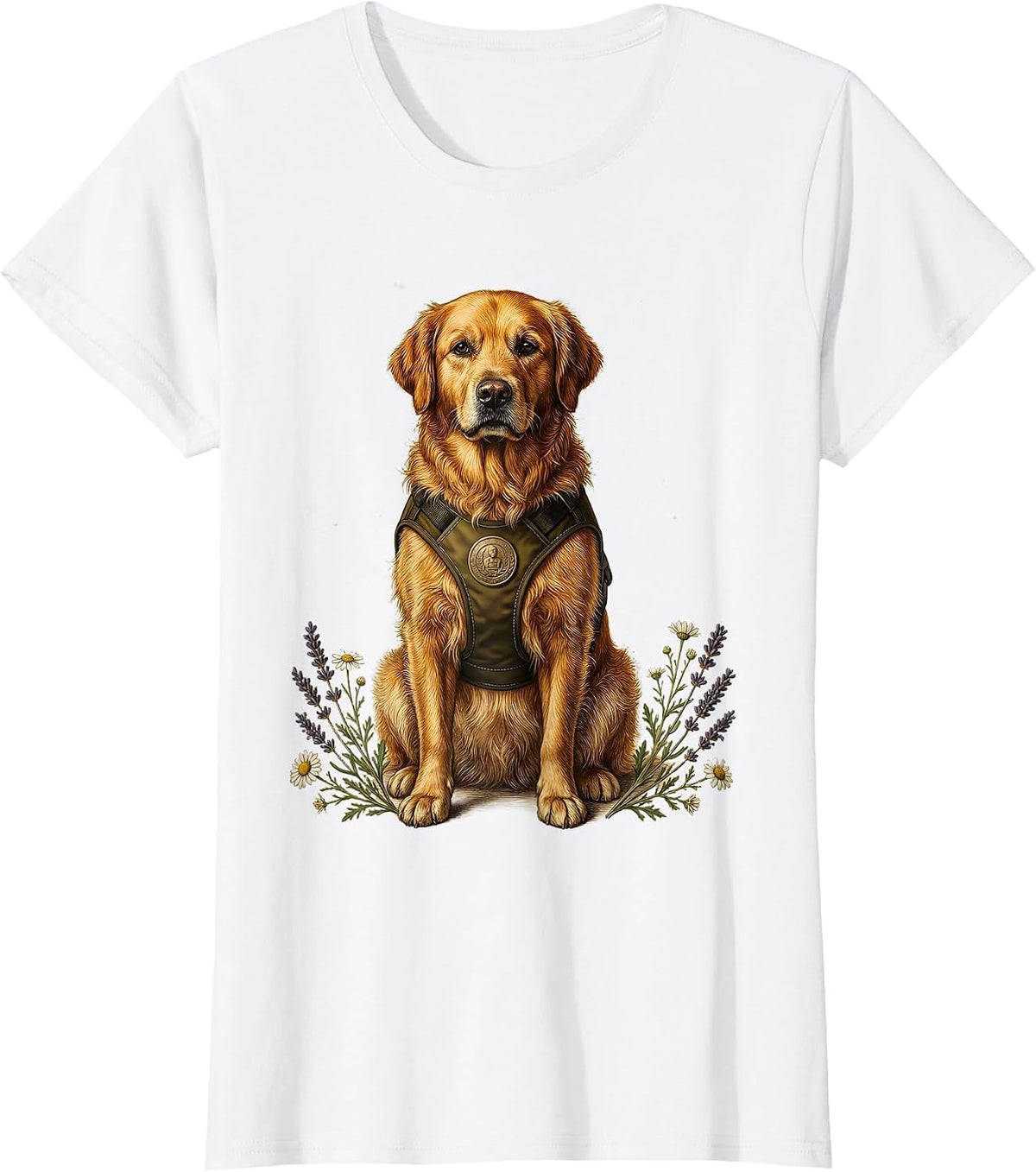Occupational Therapy Dog Official Vest Graphic T-Shirt - White