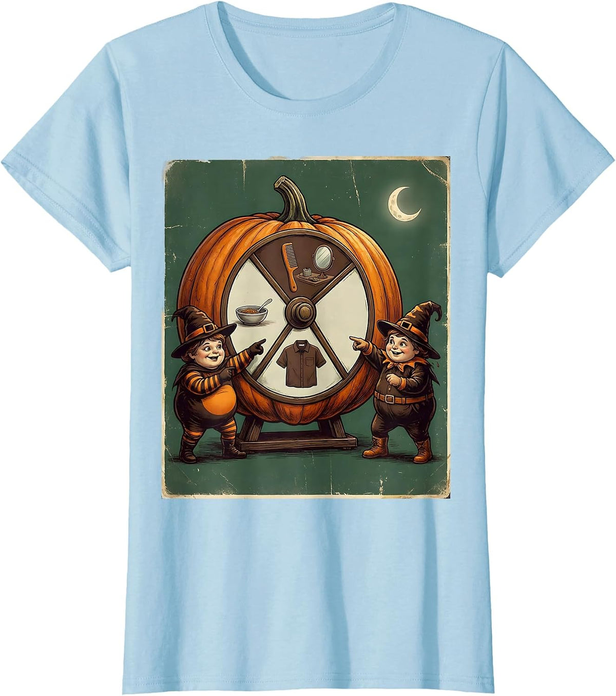 Women's Therapy Squad Pumpkin Daily Routine Occupational Therapy T-Shirt - Baby Blue