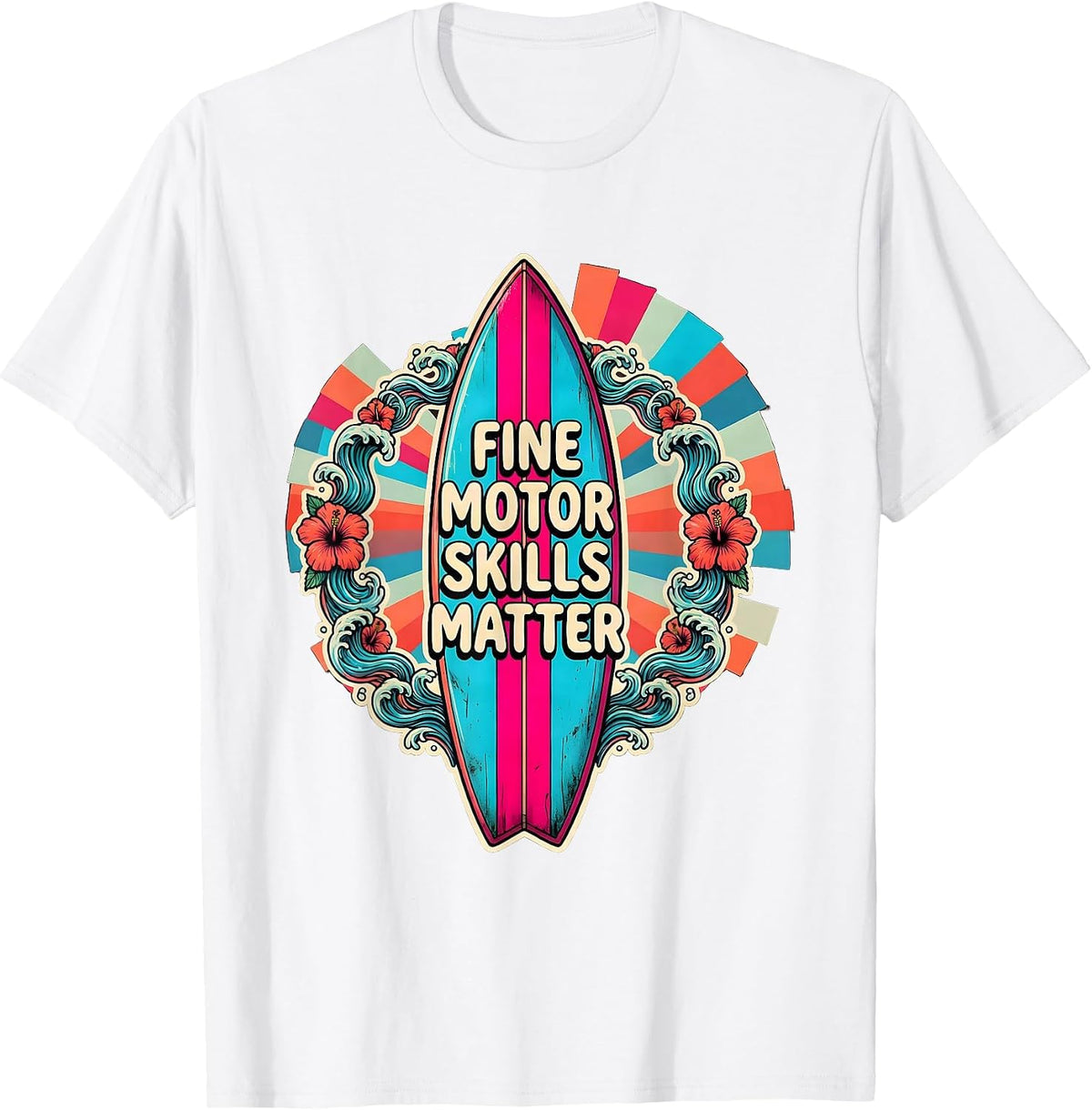 Men's Fine Motor Skills Matter Occupational Therapy Design T-Shirt - White