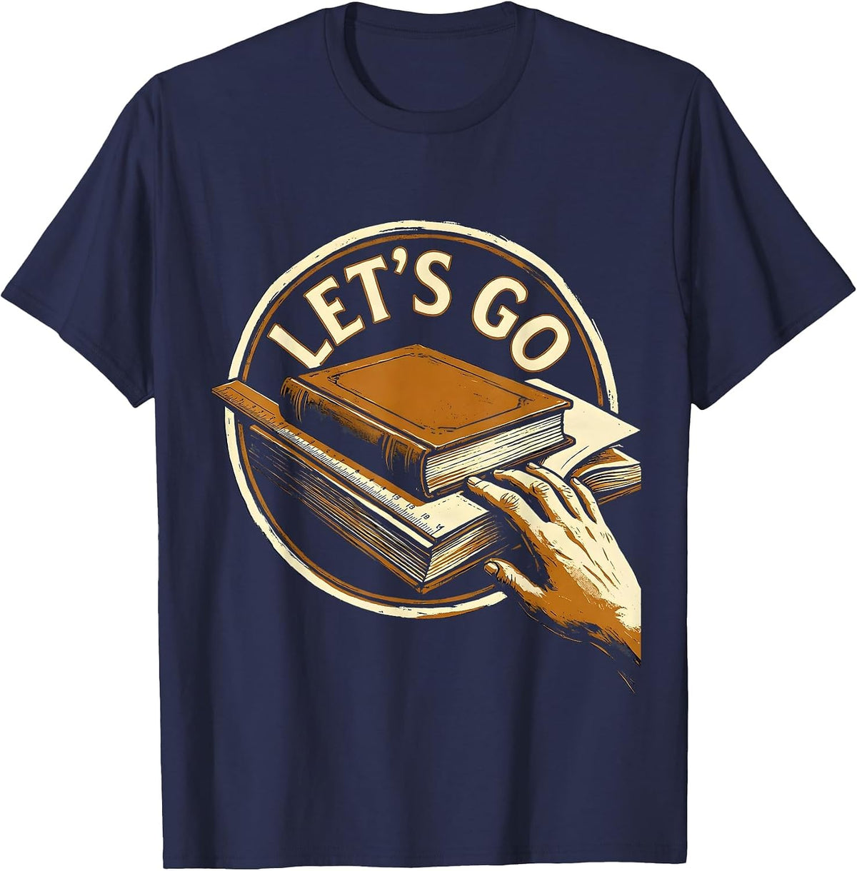 Let's Go Witty English Literature Class Teacher Starter T-Shirt - Navy Blue