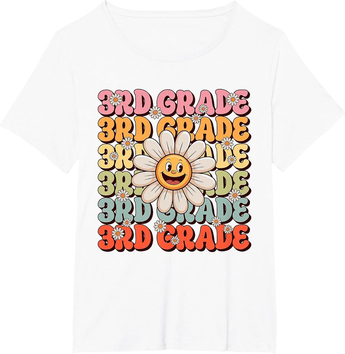Cute 3rd Grade First Day of School Teacher Back to School T-Shirt - White