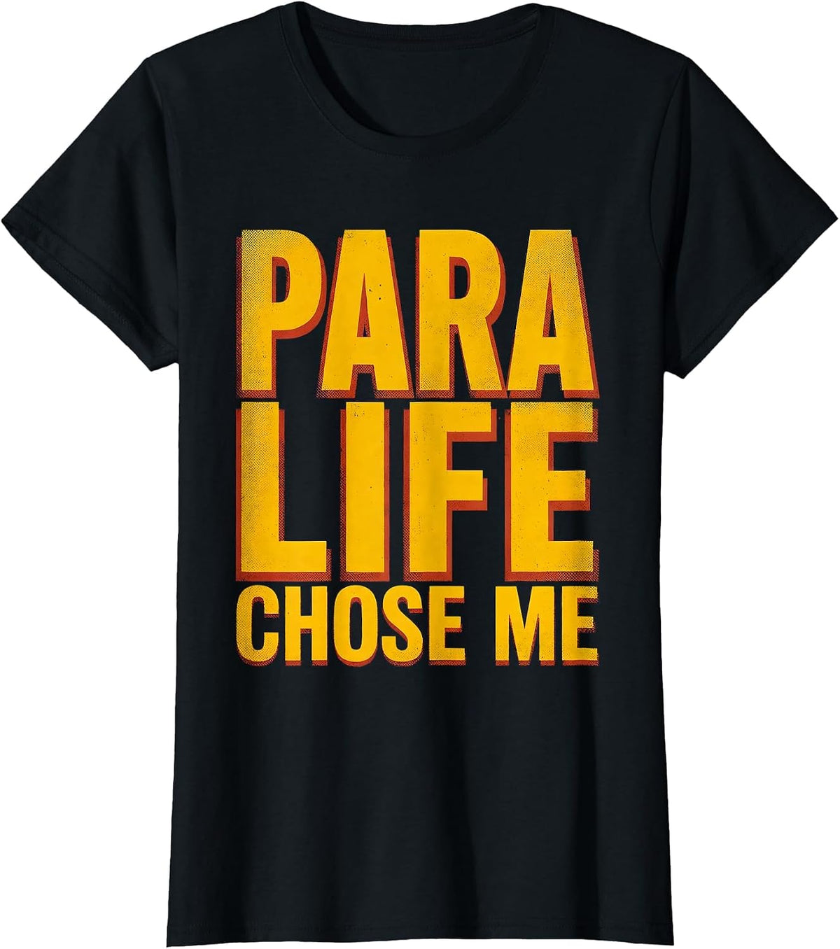 Para Life Chose Me Sped Paraprofessional Design T-Shirt - Black