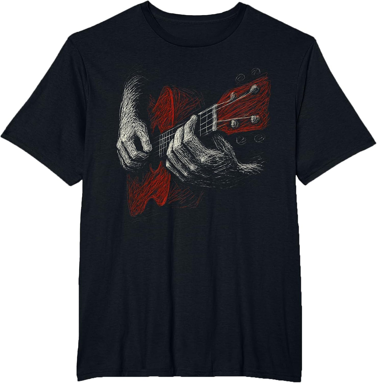 Acoustic Guitar Player Shirt Vintage Music Teacher Guitarist T-Shirt - Black